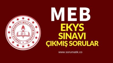 2019 MEB-EKYS Sınav Soruları ve Cevap Anahtarı Yayımlandı-PDF