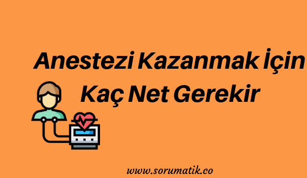 Anestezi Kazanmak İçin Kaç Net Gerekir