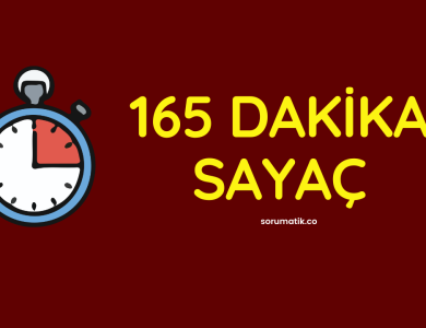 165 Dakika TYT Geri Sayım Sayacı