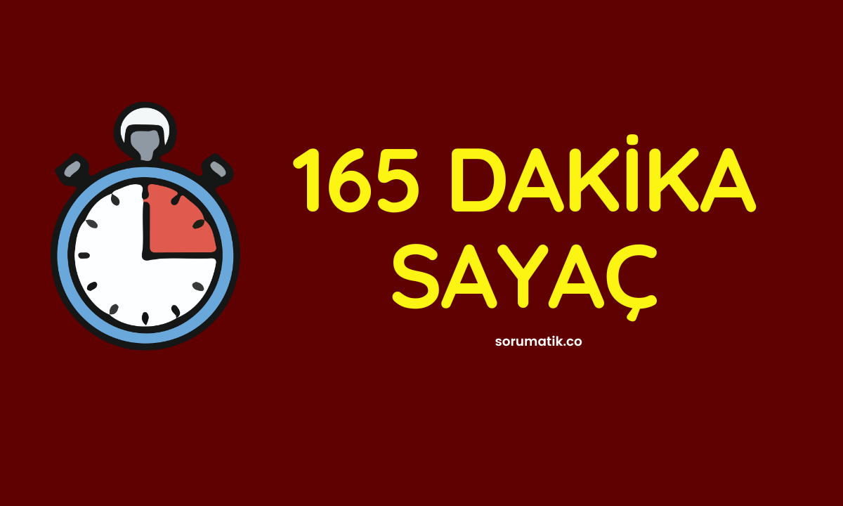 165 Dakika TYT Geri Sayım Sayacı