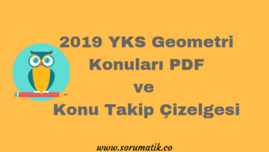2019 YKS Geometri Konuları PDF 1