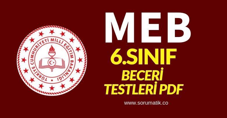 MEB 6.Sınıf DYK Beceri Temelli Testler PDF