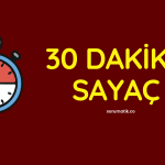 30 Dakika Geri Sayım Sayacı: Yarım Saatin Gücünü Keşfedin