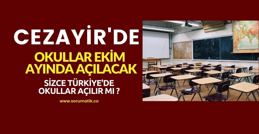 cezayir de okullar ekim ayında açılacak