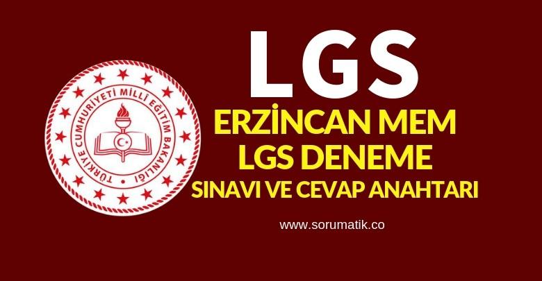 Erzincan MEM LGS Deneme Sınavı PDF-2019