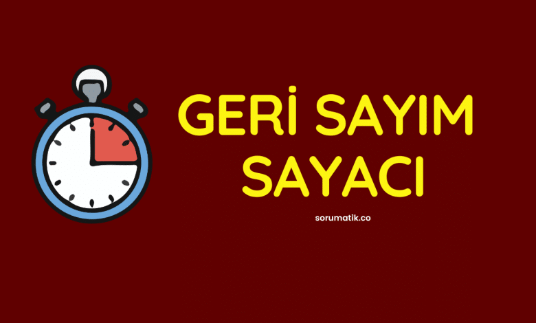 Geri Sayım Sayacı 1 Geri Sayım Sayacı