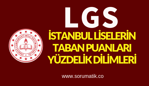 İstanbul Lise Taban Puanları ve Yüzdelik Dilimleri-2019 (En Güncel MEB Verileri)
