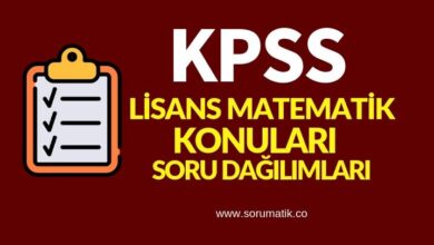 KPSS Lisans Matematik Konuları ve Soru Dağılımları