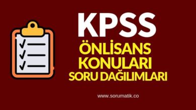 2019 KPSS Önlisans Konuları ve Soru Dağılımları