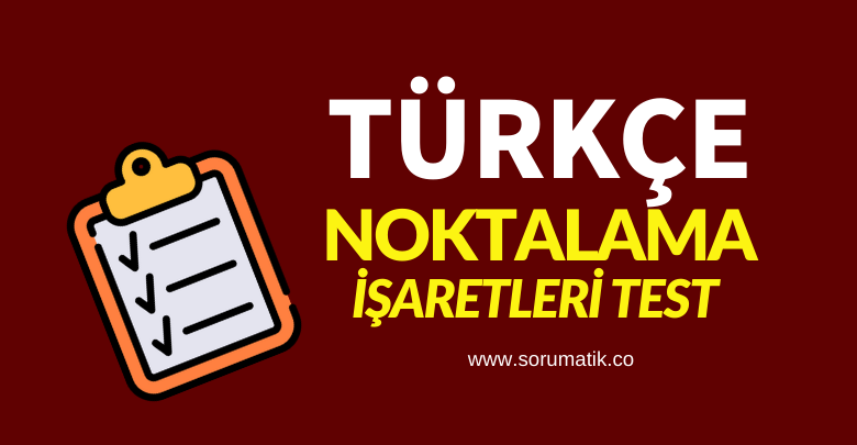 noktalama işaretleri test pdf