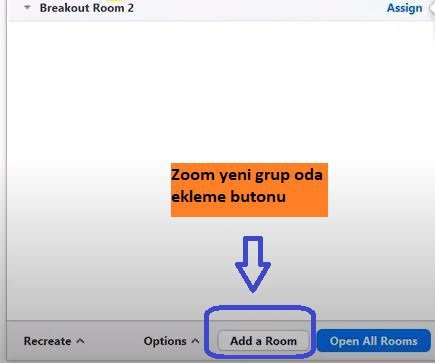 zoom gruplarına öğrenci ekleme