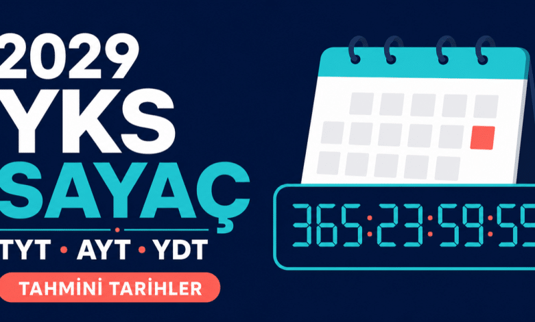 2029 YKS Sayacı: TYT, AYT ve YDT Ne Zaman? Tahmini Geri Sayım 1 2029 YKS tahmini sayaç